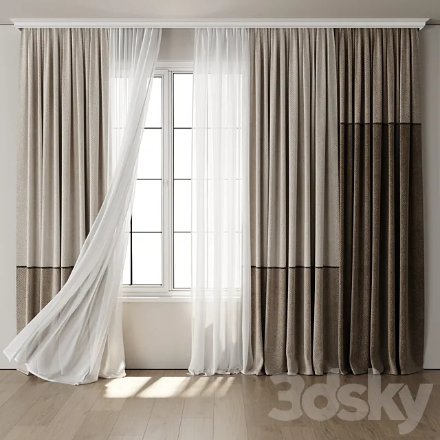 Curtain for Interior 136 3ds Max