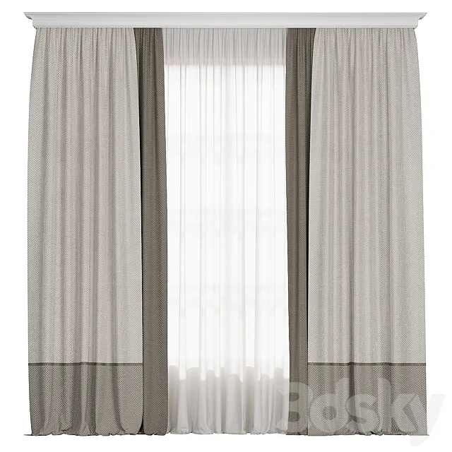 Curtain MK 001 3DS Max Model