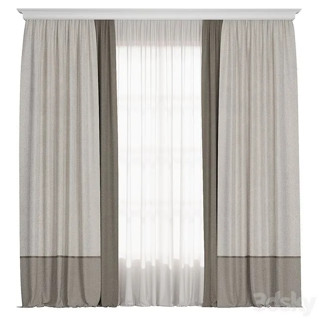 Curtain MK 001 3dsMax Model