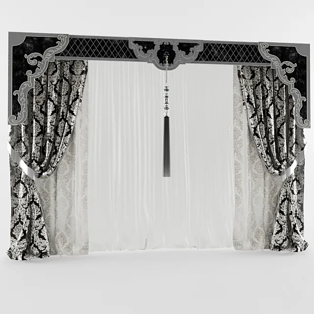 curtain pelmet with great 3DS Max Model