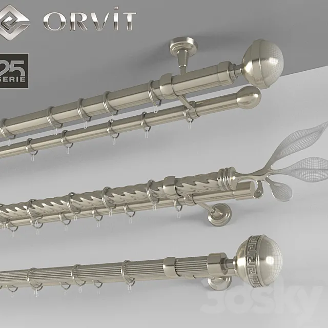 Curtain Rods 3ds Max