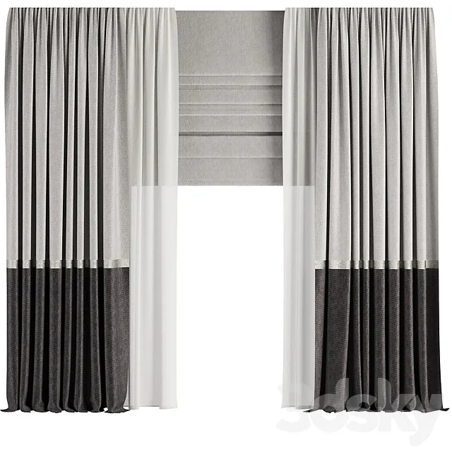 Curtain Set M53 3ds Max