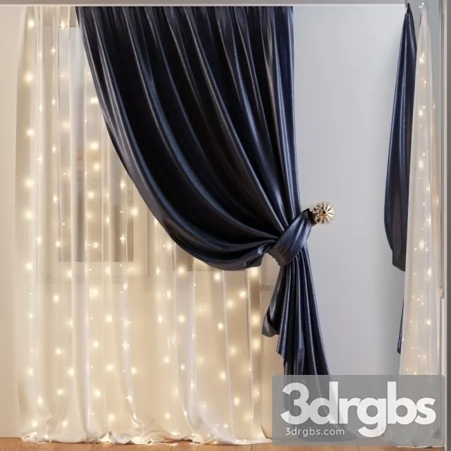 Curtain Shade With A Garland 3dsmax Download