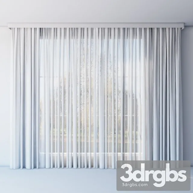 Curtain Tulle Straight 3dsmax Download