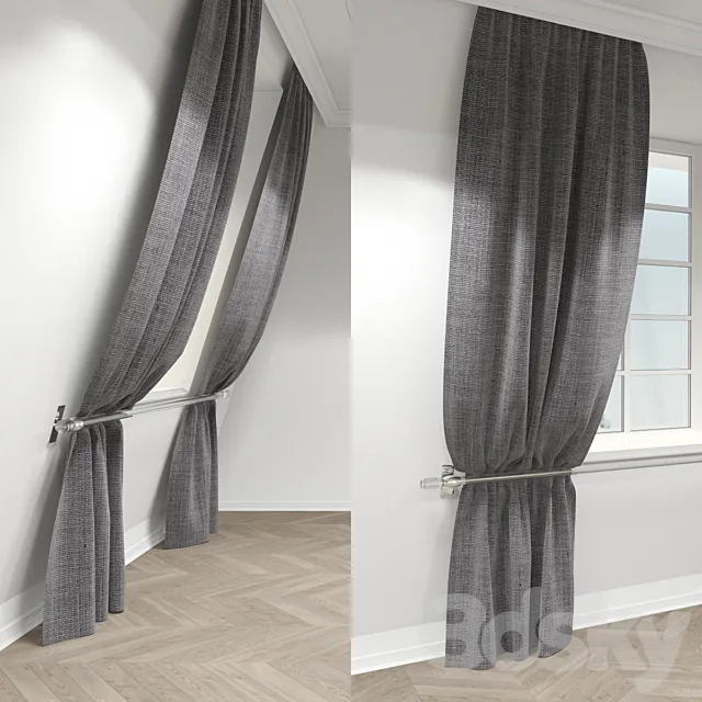 curtain with pickup 3DSMax File