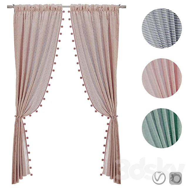 Curtain_05 3DS Max Model