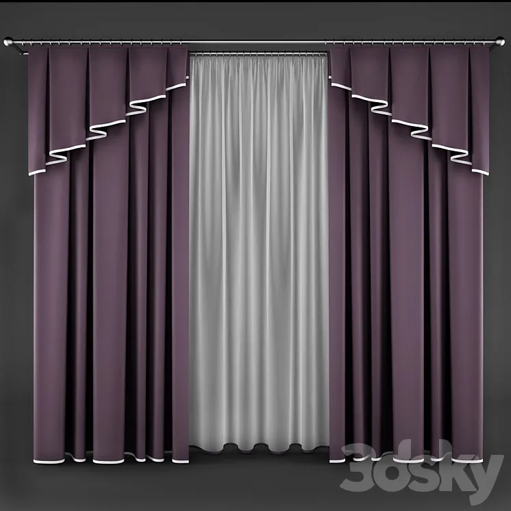 curtain_14 3DS Max