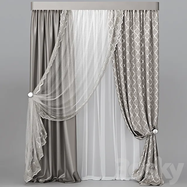 Curtain_42 3DS Max Model