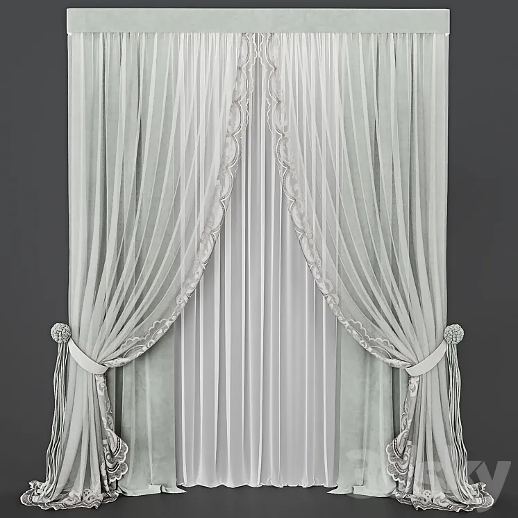 Curtain_55 3DS Max Model