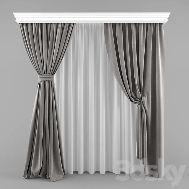 Curtains 01 3ds Max