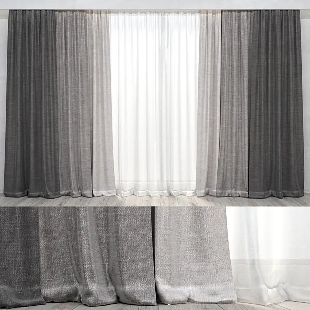 Curtains 01 3DS Max Model