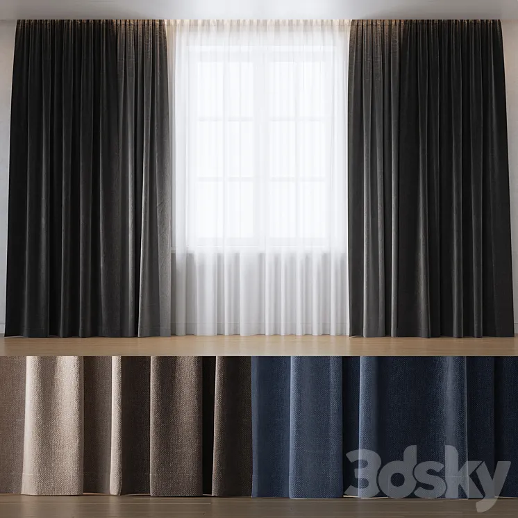 Curtains 03 3DS Max Model