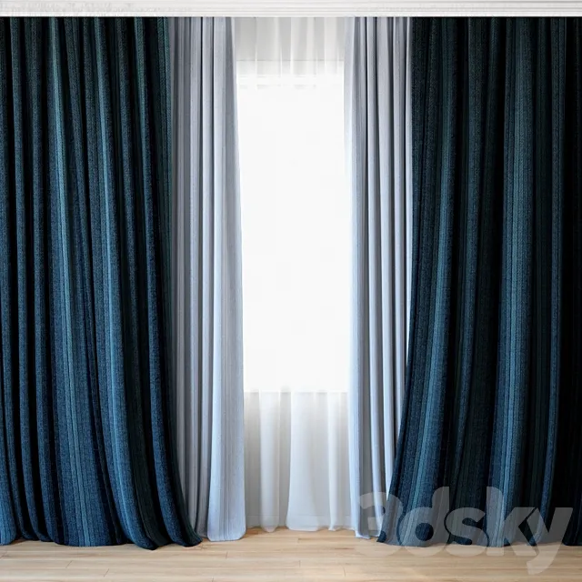 Curtains 06 | Canvas curtains and tulle 3DSMax File