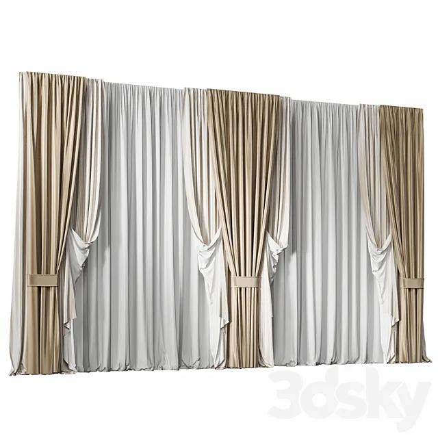 Curtains 2 3dsMax Model