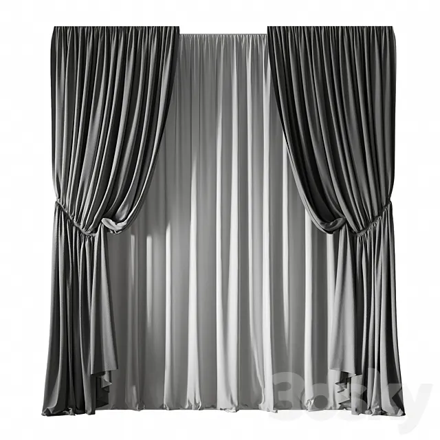 Curtains 3 3dsMax Model