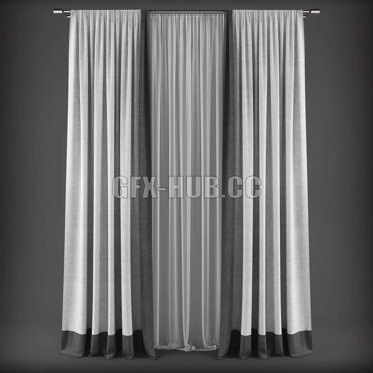Curtains 314 3dsMax Model