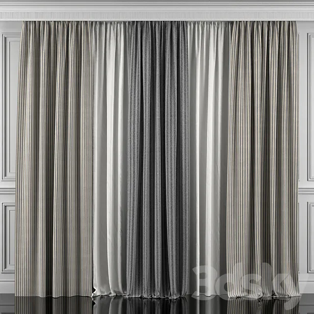 Curtains 344 3DS Max Model