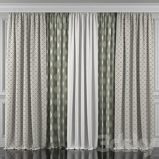 Curtains 351 3DS Max Model