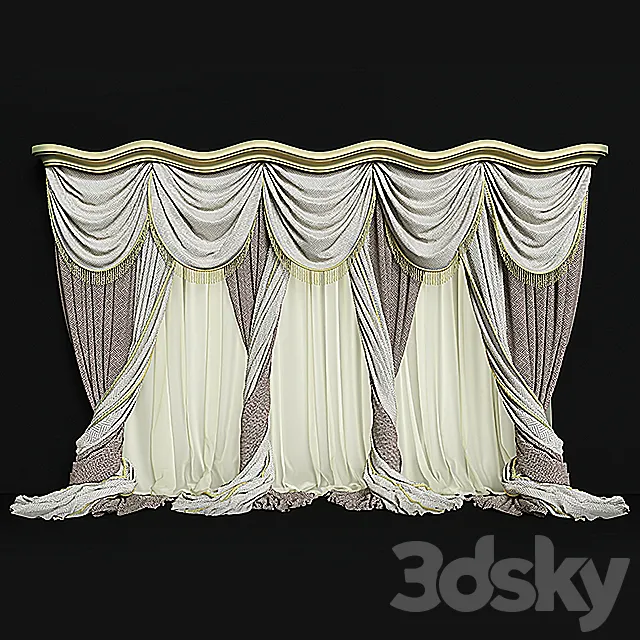 Curtains 3ds Max