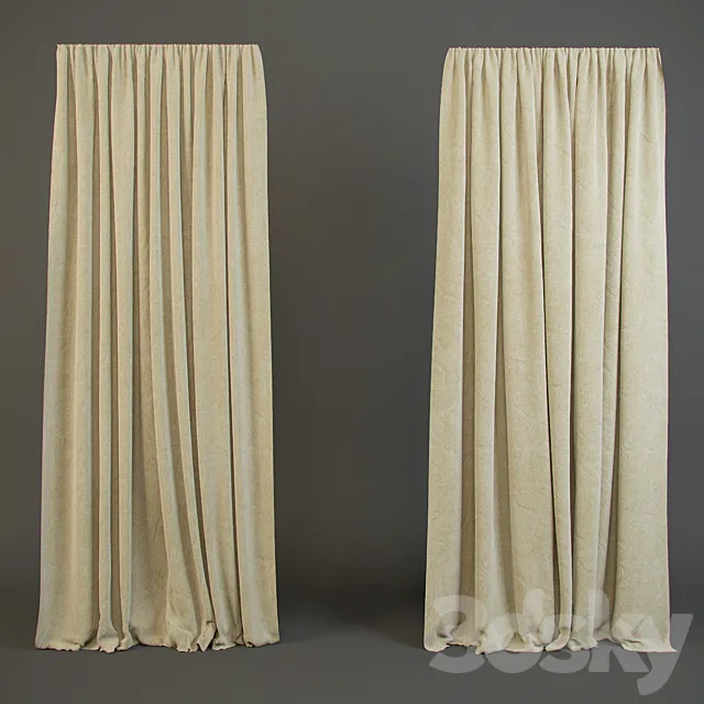 curtains 3ds Max