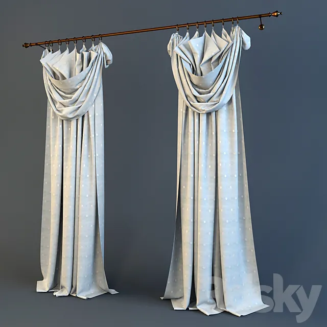 curtains 3ds Max