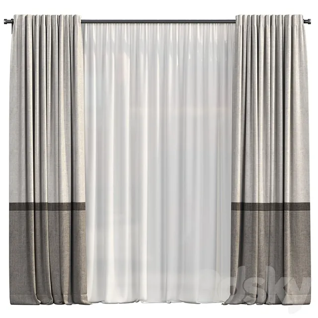 Curtains 3ds Max