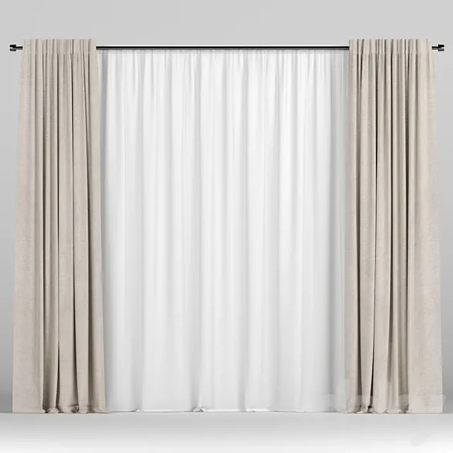 Curtains 3ds Max