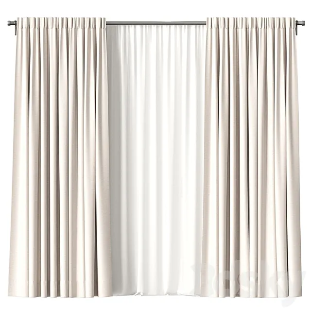 Curtains 3ds Max