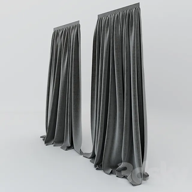 curtains 3ds Max