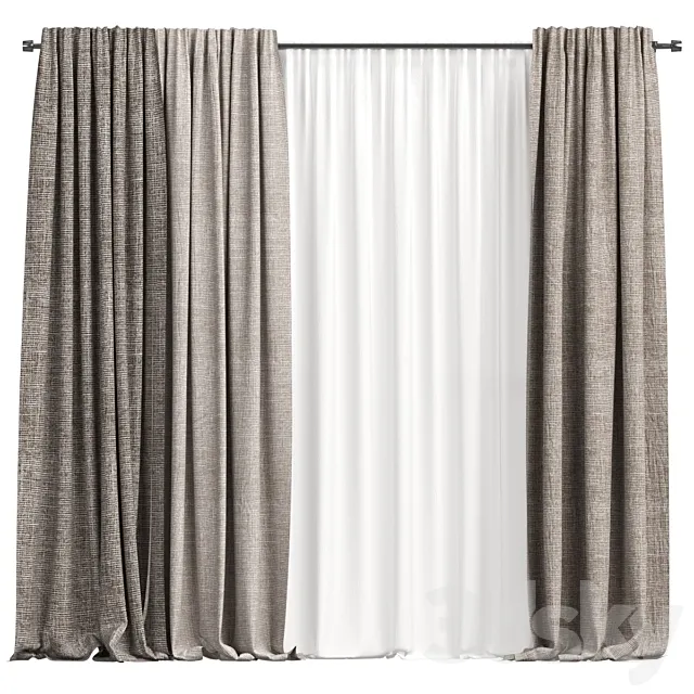 Curtains 3ds Max