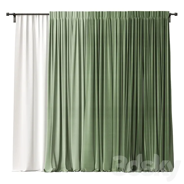 Curtains 3ds Max