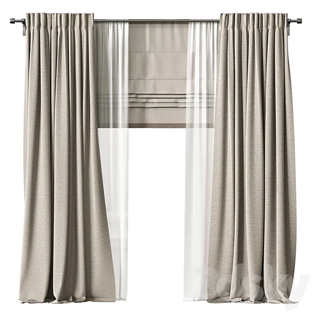 Curtains 3ds Max