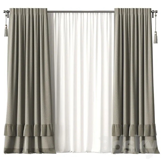 Curtains 3ds Max