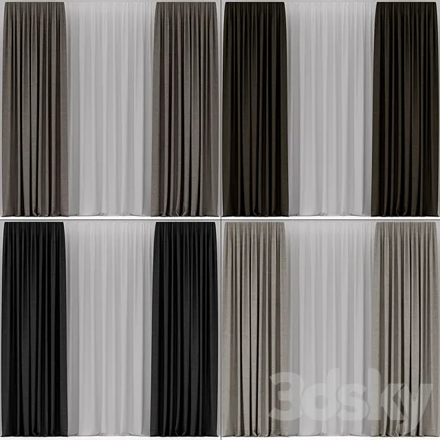 Curtains 3ds Max