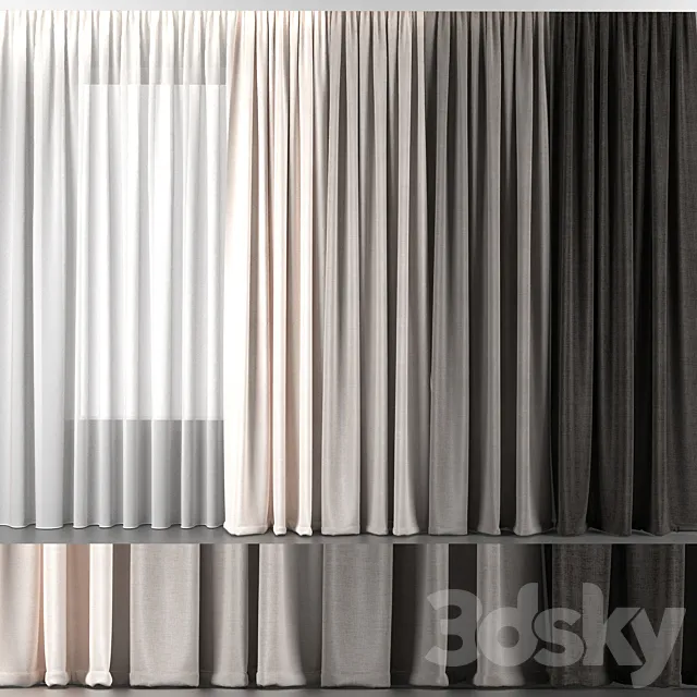 Curtains 3ds Max