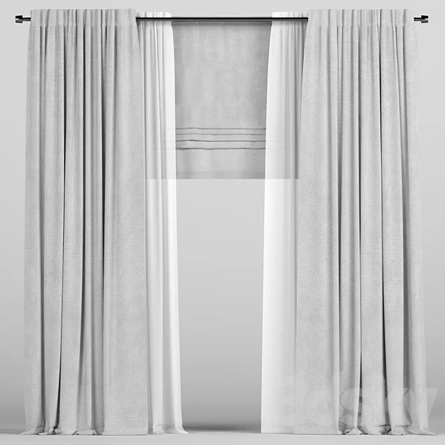 Curtains. 3ds Max