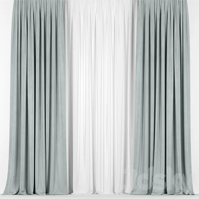 Curtains 3ds Max