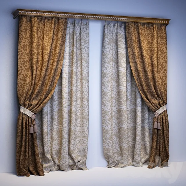 Curtains 3ds Max