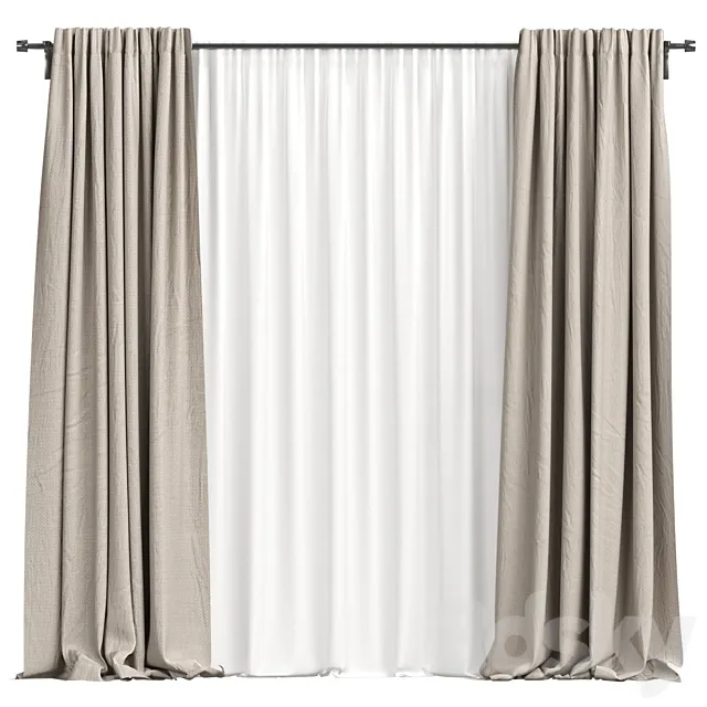 Curtains 3ds Max