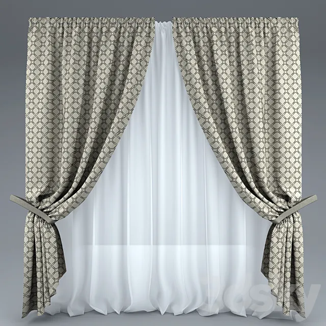 Curtains 3ds Max