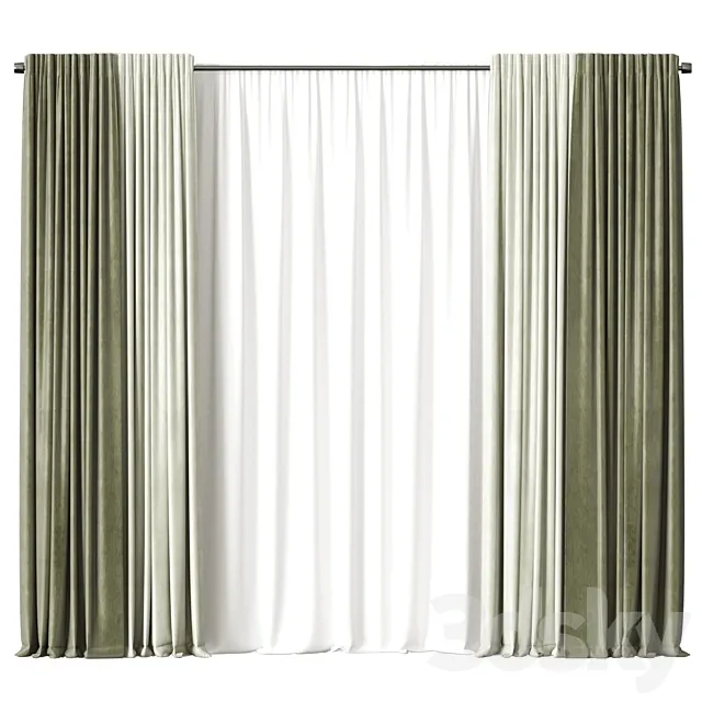 Curtains 3DS Max Model