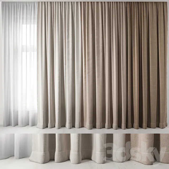 Curtains 3DS Max Model