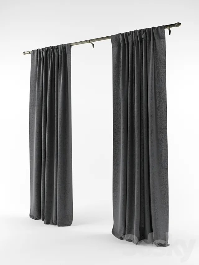 Curtains 3DS Max Model