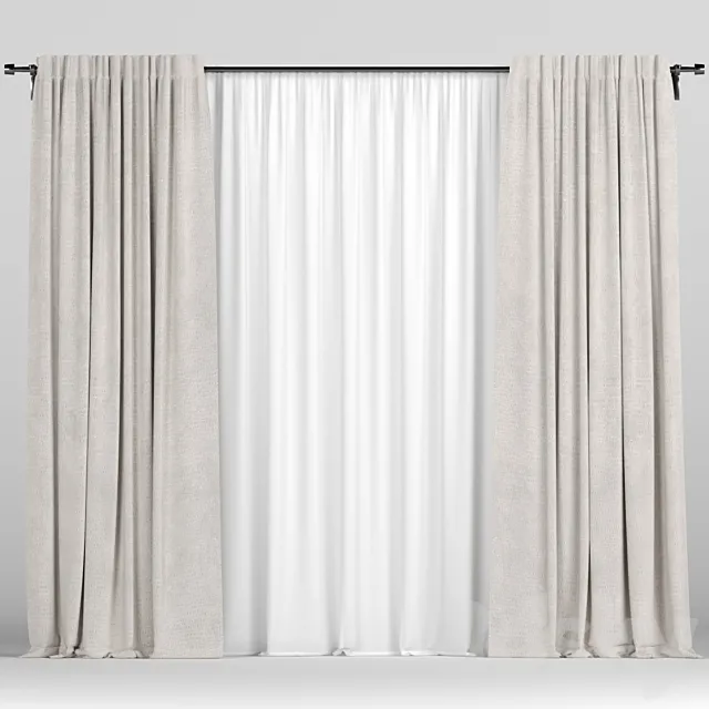 Curtains. 3DS Max Model