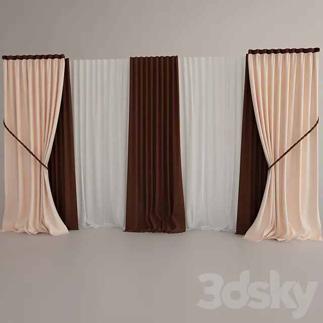 Curtains 3DS Max Model