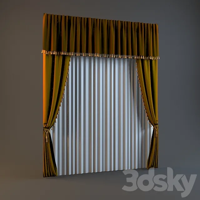 curtains 3DS Max Model