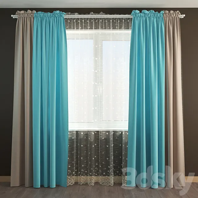 Curtains 40 3ds Max