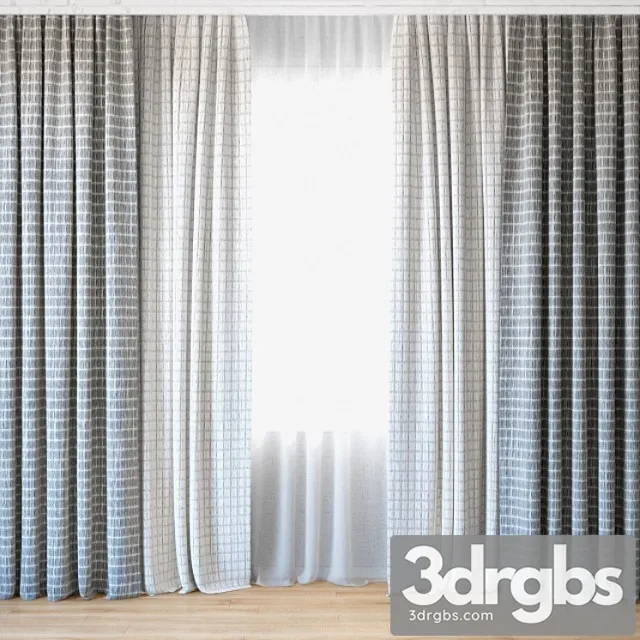 Curtains 41 Curtains With Tulle 3dsmax Download