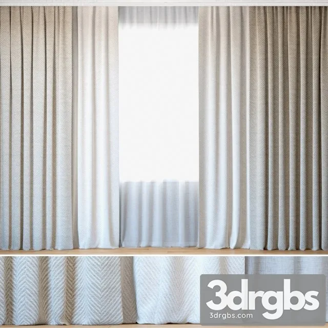 Curtains 44 Curtains with Tulle Rebbio Grande 3dsmax Download