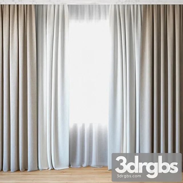 Curtains 46 Curtains With Tulle 3dsmax Download